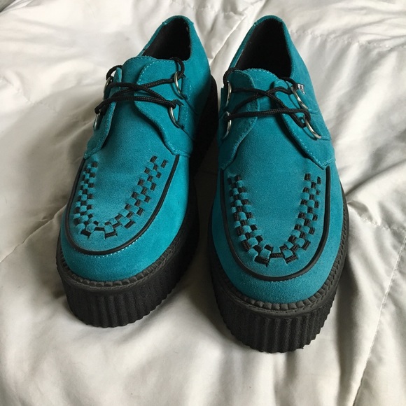 TUK Other - 💋1-DAY SALE💋 TUK Blue Suede Creepers